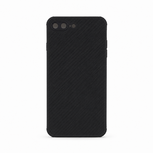 iPhone 7 Plus Carbon Fiber texture Hard Rubber armour back cover shock-porof case