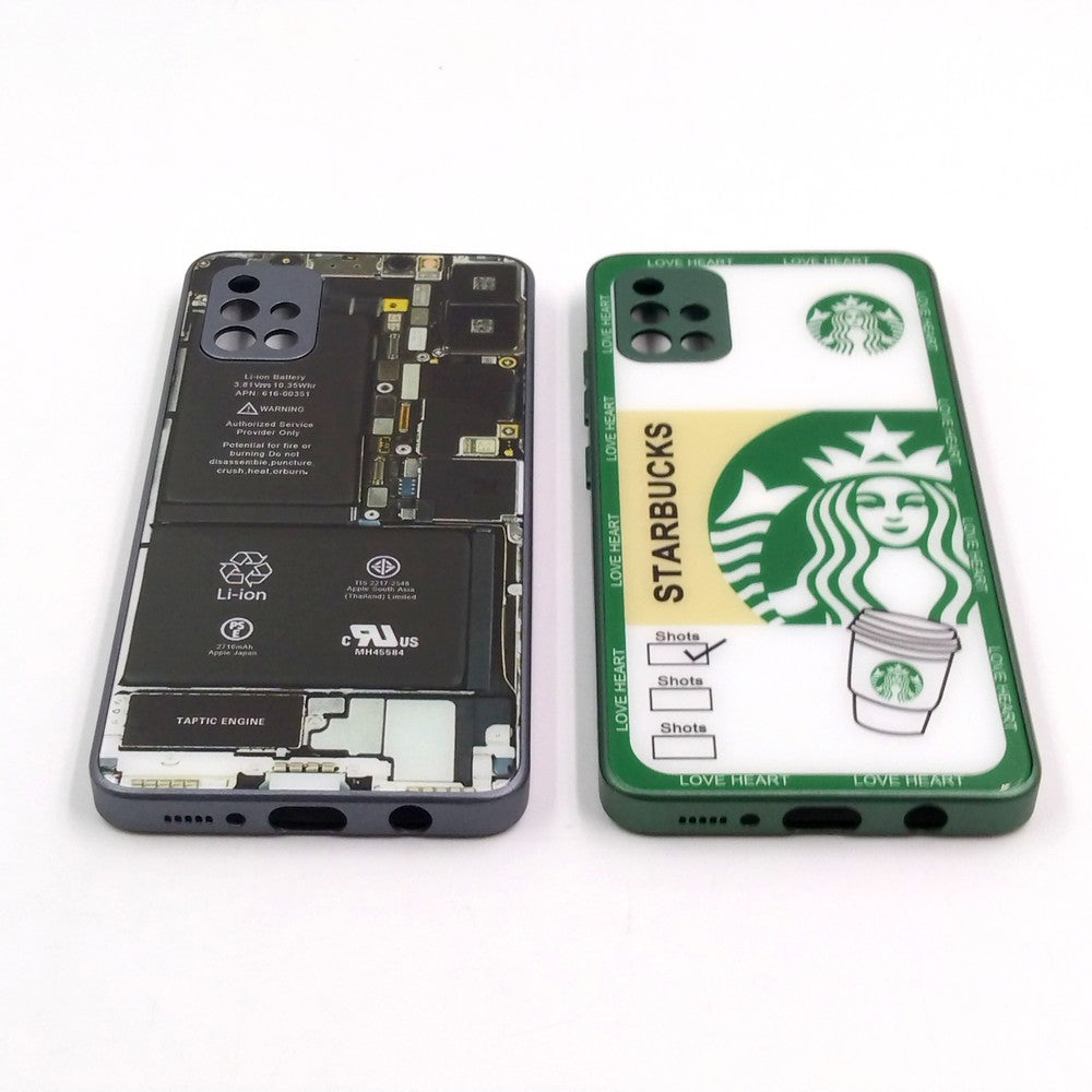 Samsung A51 pack of 2 Glass Back Covers Stabucks and Circuit Design
