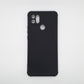 OPPO A15 Carbon Fiber texture Hard Rubber armour back cover shock-porof case