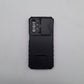 Samsung A23 Heavy Duty Protective Phone Case with Camera Slide Cover and Integrated Kickstand for Hands-Free Viewing
