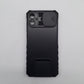 Samsung A05 Protective Phone Case with Camera Slide Cover, Built-in Kickstand, and Shockproof Military Grade Protection