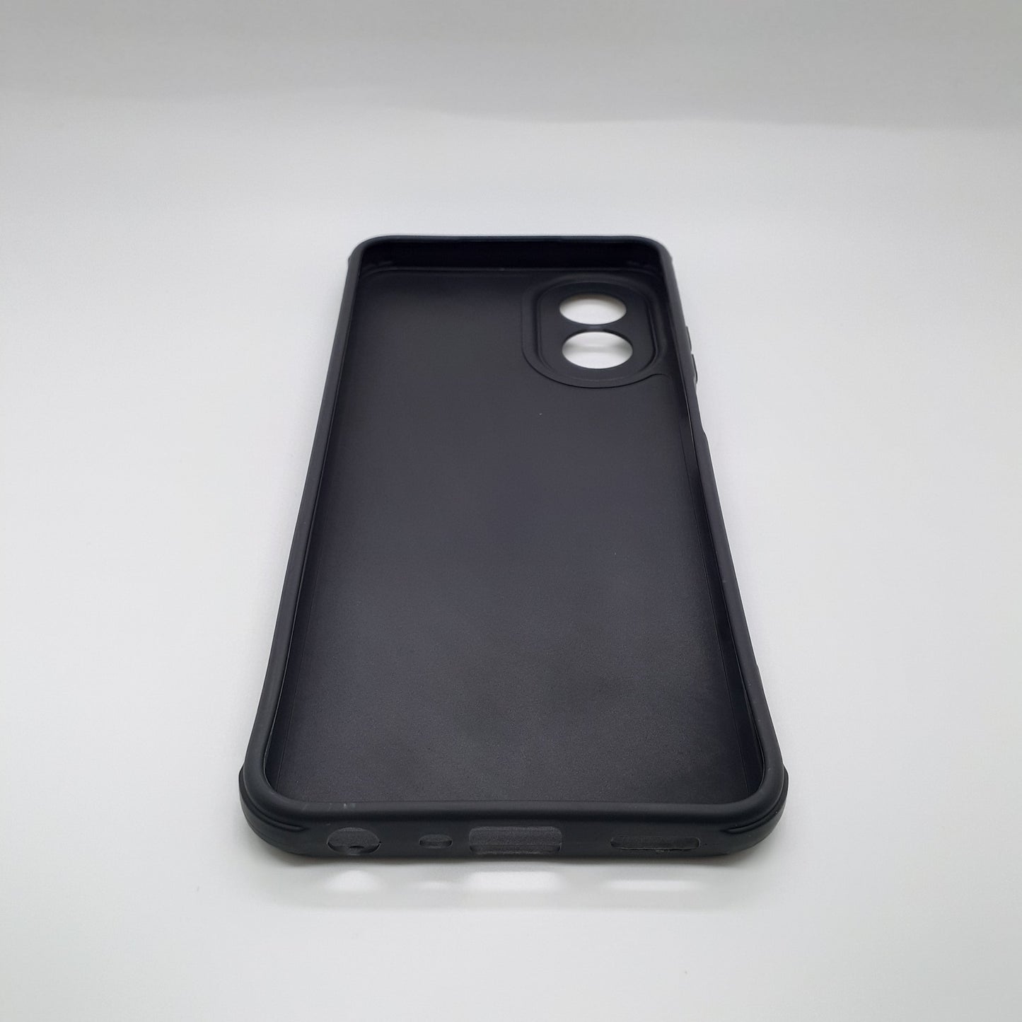 OPPO A18 Carbon Fiber texture Hard Rubber armour back cover shock-porof case