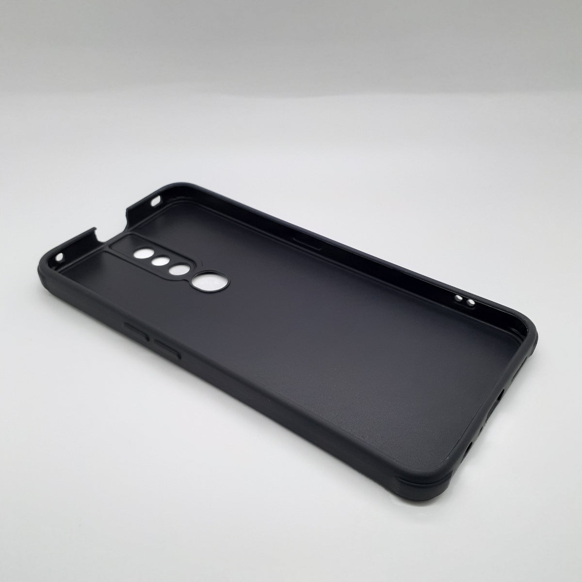 OPPO F11 Pro Carbon Fiber texture Hard Rubber armour back cover shock-porof case