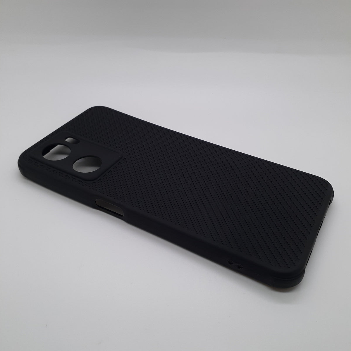 OPPO A57 2022 Carbon Fiber texture Hard Rubber armour back cover shock-porof case