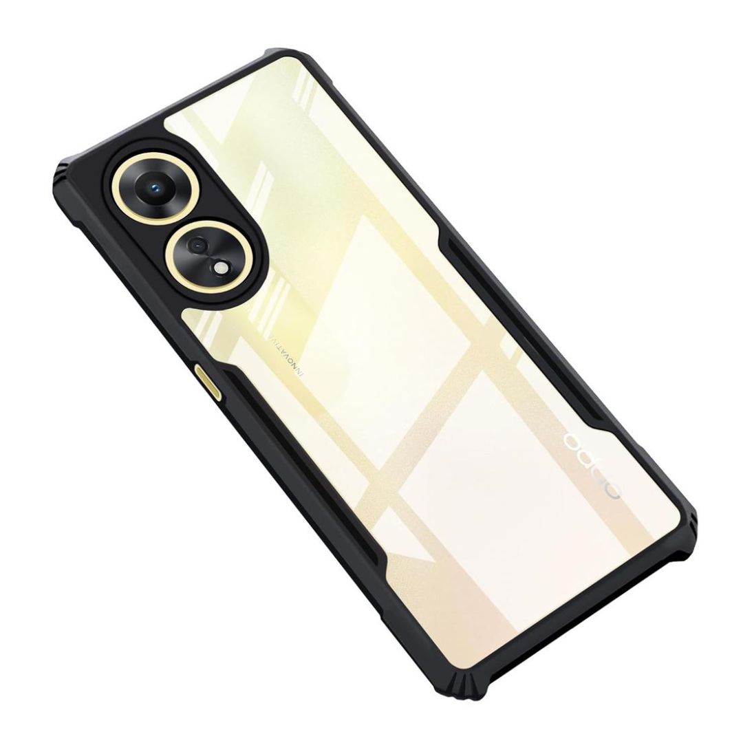 OPPO A38 case Matte Black Back Cover Soft Silicone TPU Bumper case
