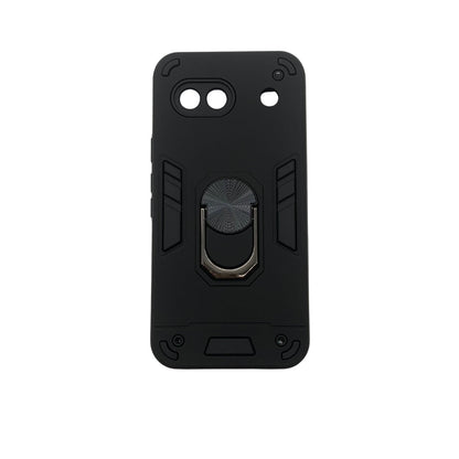 Google Pixel 8A Hard PC Case with Metal ring holder Shockproof Slim back Cover