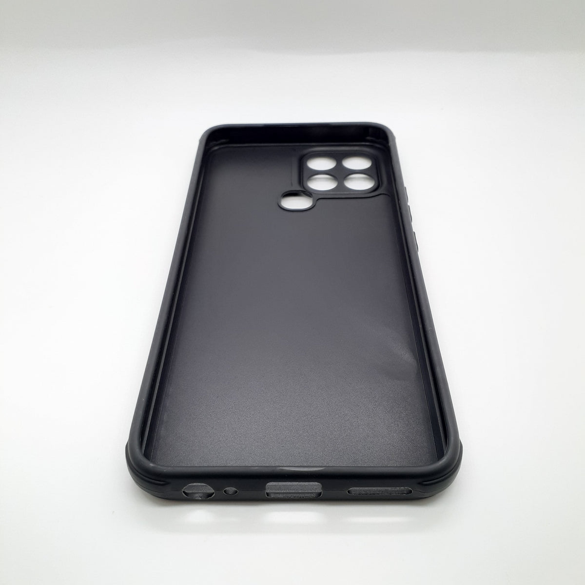 infinix Smart 6 Carbon Fiber texture Hard Rubber armour back cover shock-porof case