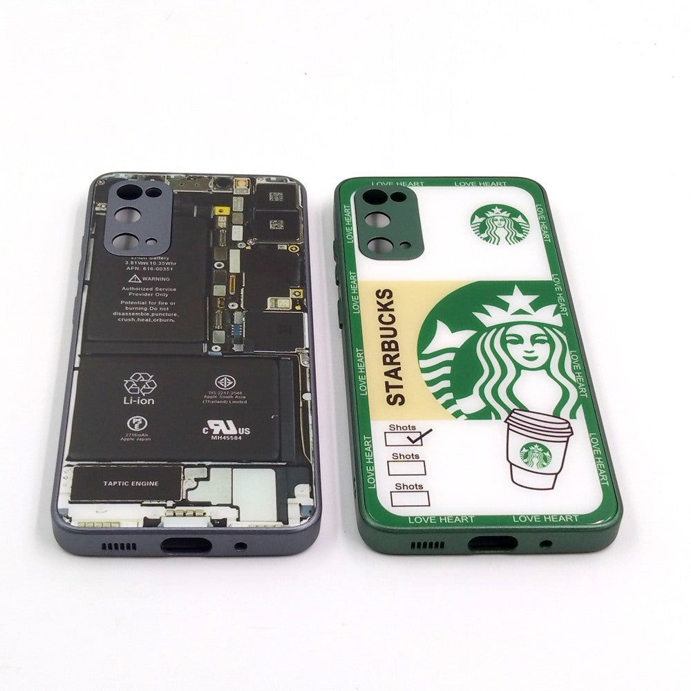 Samsung S20 pack of 2 Glass Back Covers Stabucks and Circuit Design