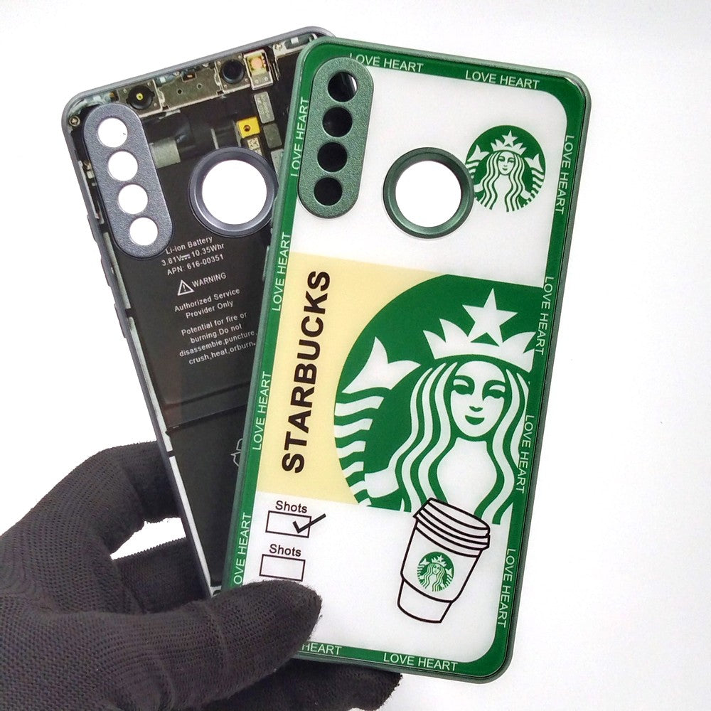 Huawei P30 Lite pack of 2 Glass Back Covers Stabucks and Circuit Design
