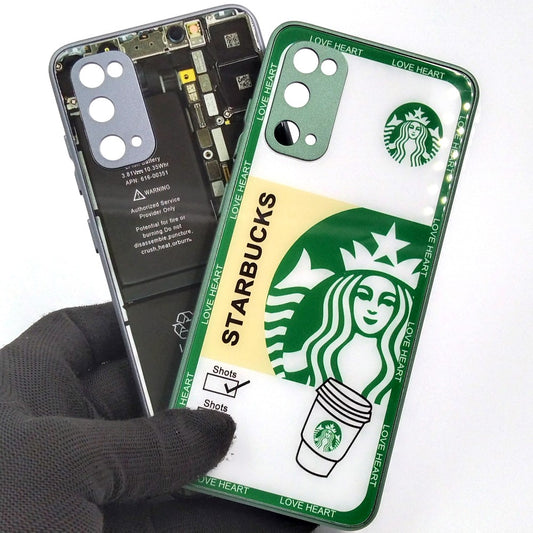 Samsung S20 pack of 2 Glass Back Covers Stabucks and Circuit Design