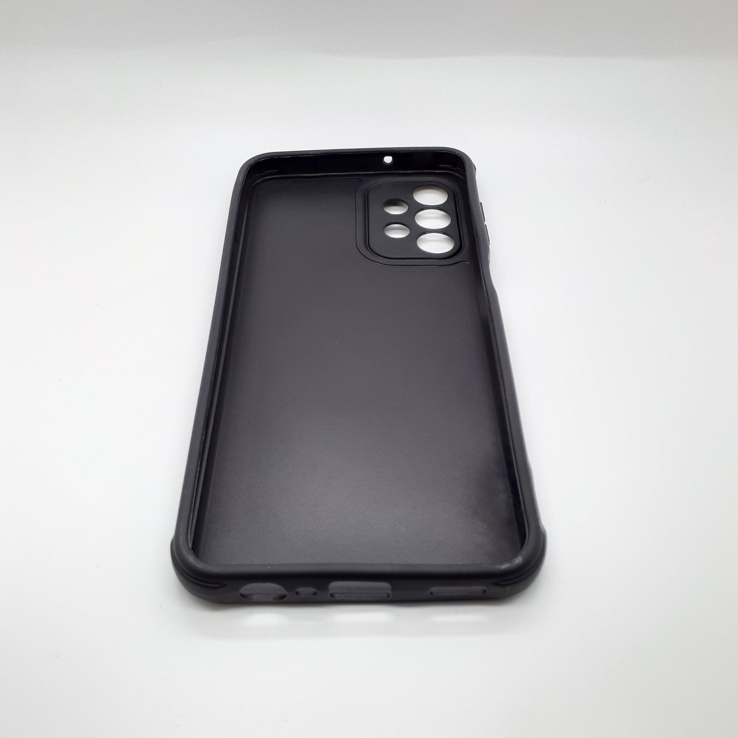 Samsung A04s Carbon Fiber texture Hard Rubber armour back cover shock-porof case