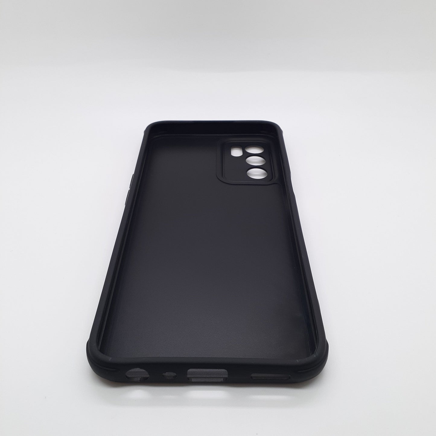 OPPO A16 Carbon Fiber texture Hard Rubber armour back cover shock-porof case
