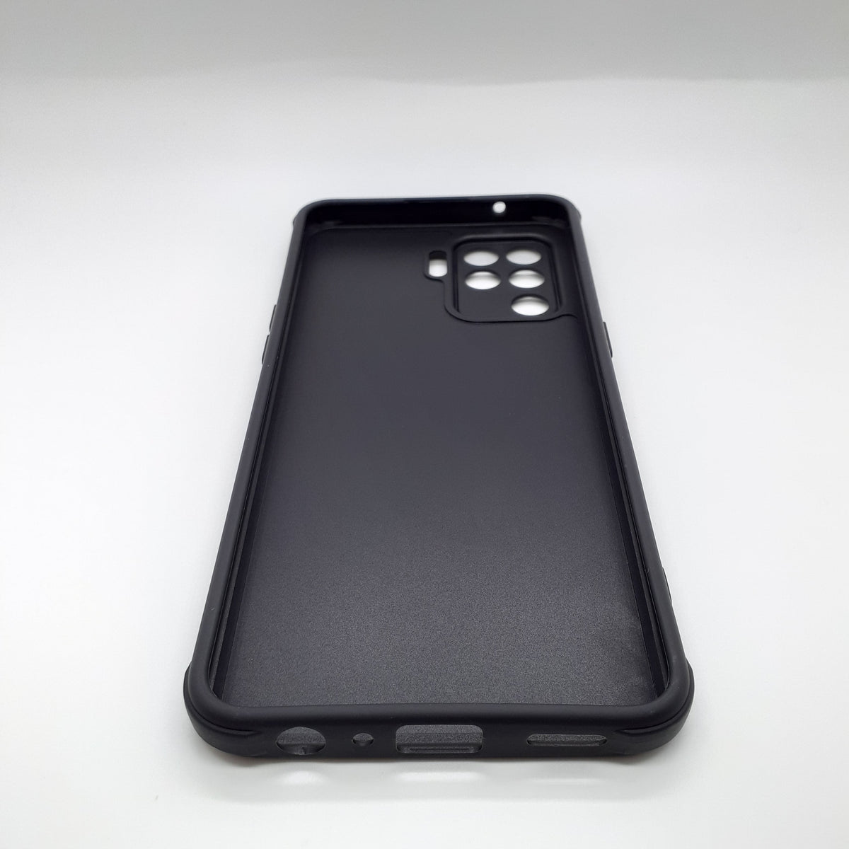 OPPO F19 Pro Carbon Fiber texture Hard Rubber armour back cover shock-porof case