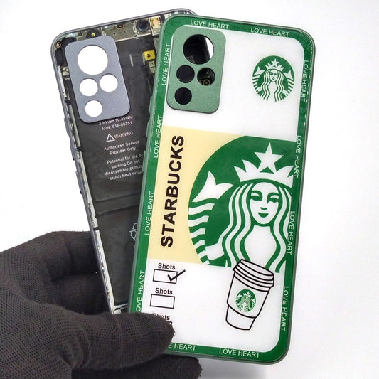 Vivo V21 pack of 2 Glass Back Covers Stabucks and Circuit Design
