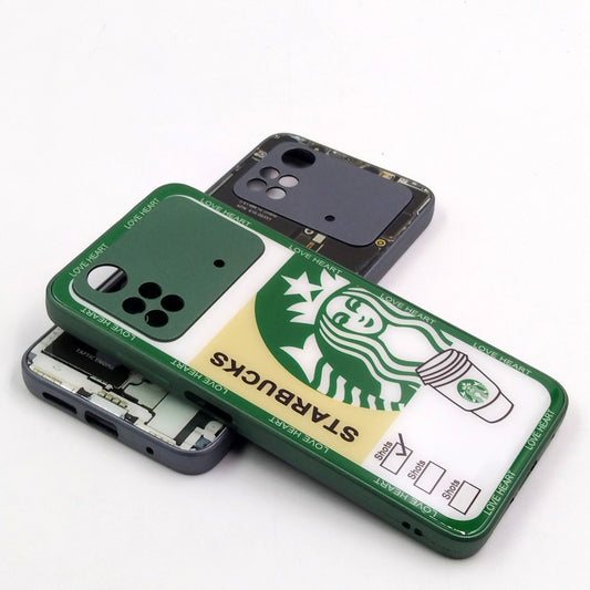 Xiaomi POCO M4 Pro pack of 2 Glass Back Covers Stabucks and Circuit Design