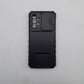 Samsung A73 5G Hybrid Protective Hard TPU Ring Metal Stand Case Cover with Slide Camera Protection
