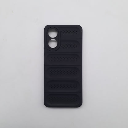 OPPO A17 Phone Case Heat Disspation Design Strong TPU Meterial Shockproof Slim Cover Black