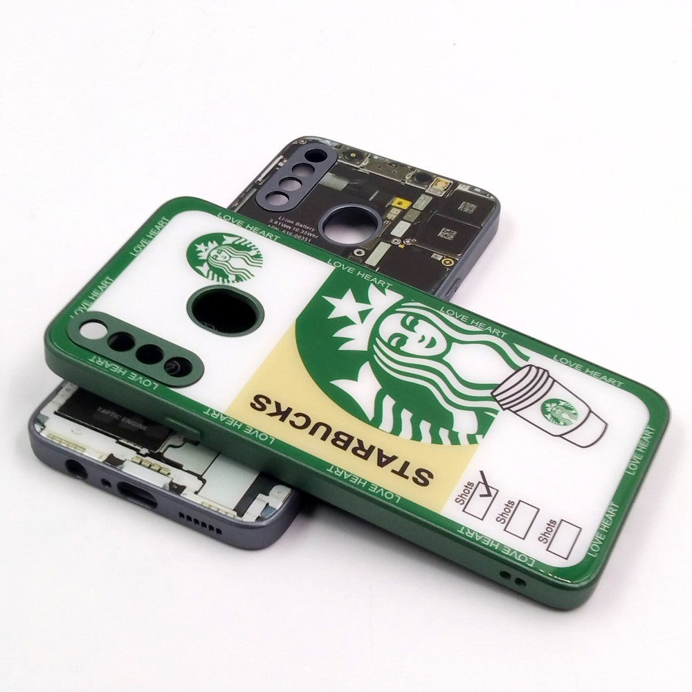Samsung A20s pack of 2 Glass Back Covers Stabucks and Circuit Design