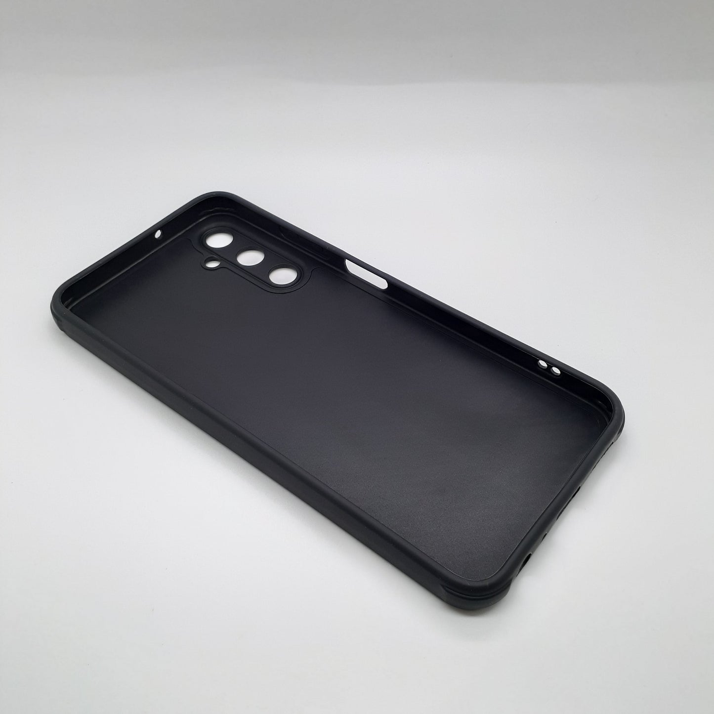 Samsung A05s Carbon Fiber texture Hard Rubber armour back cover shock-porof case