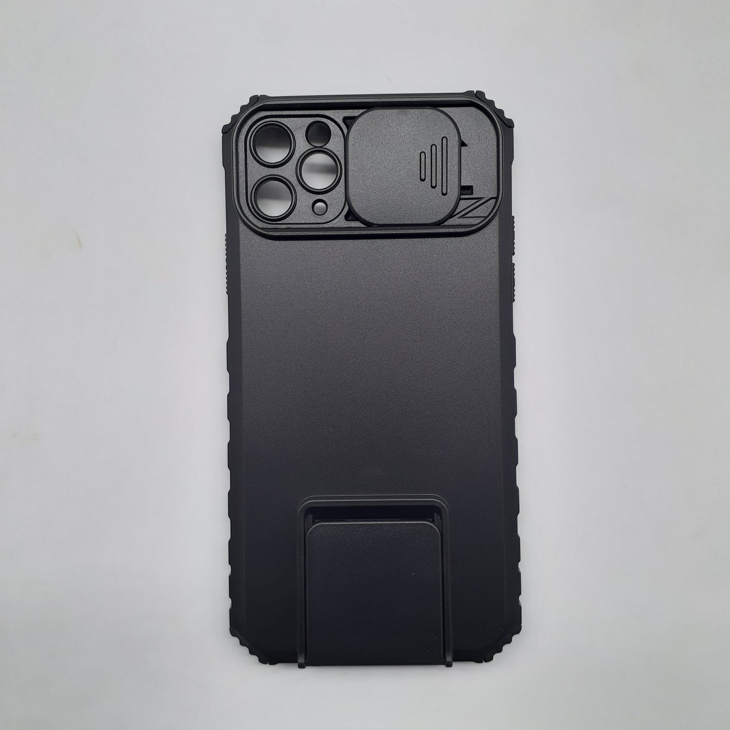 iPhone 11 Pro Max Heavy Duty Protective Case with Sliding Camera Cover and Integrated Kickstand for Hands-Free Viewing