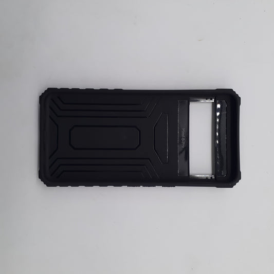 Google Pixel 8 Pro Heavy Duty Protective Phone Case with Camera Lens Slide Cover and Integrated Kickstand for Hands-Free Viewing