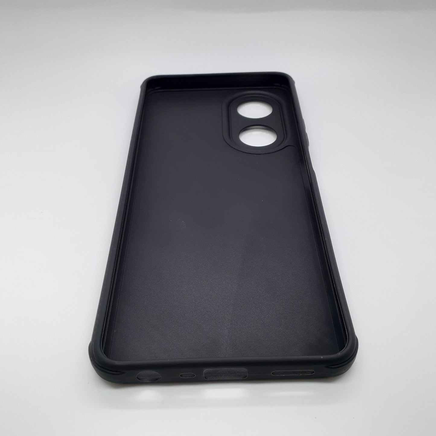 OPPO A58 Carbon Fiber texture Hard Rubber armour back cover shock-porof case