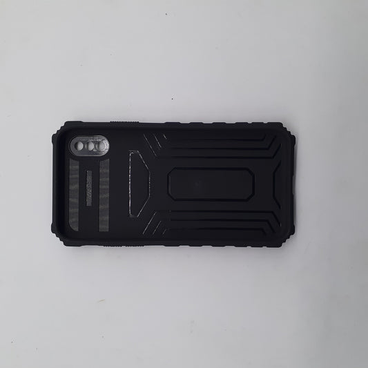 iPhone X Heavy Duty Shockproof Case with Camera Slide Cover and Integrated Kickstand Built-in Stand Full Body Protective Cover
