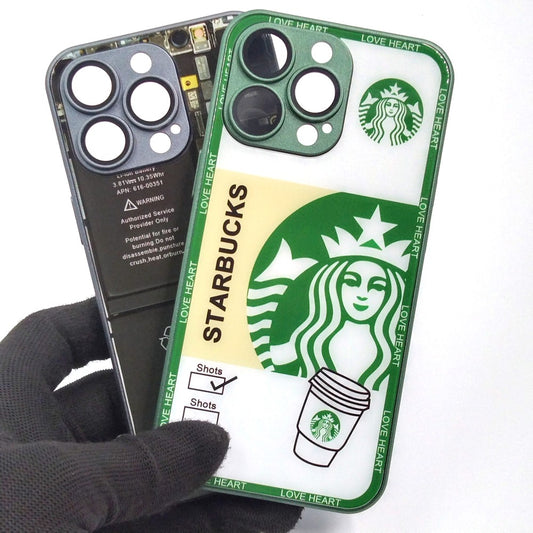 iPhone 13 Pro pack of 2 Glass Back Covers Stabucks and Circuit Design