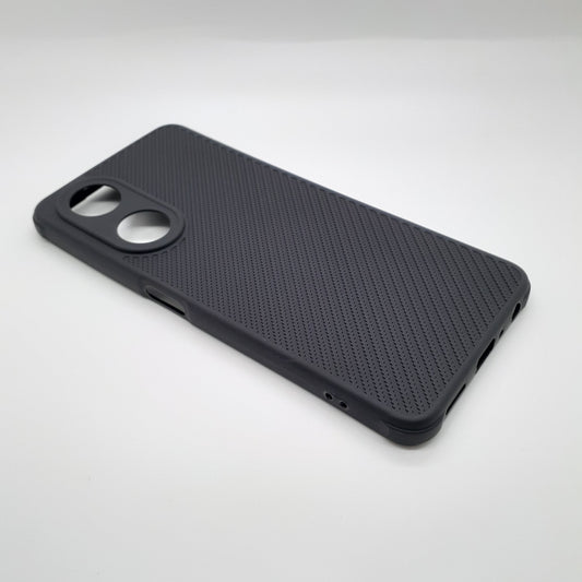 OPPO A98 Carbon Fiber texture Hard Rubber armour back cover shock-porof case