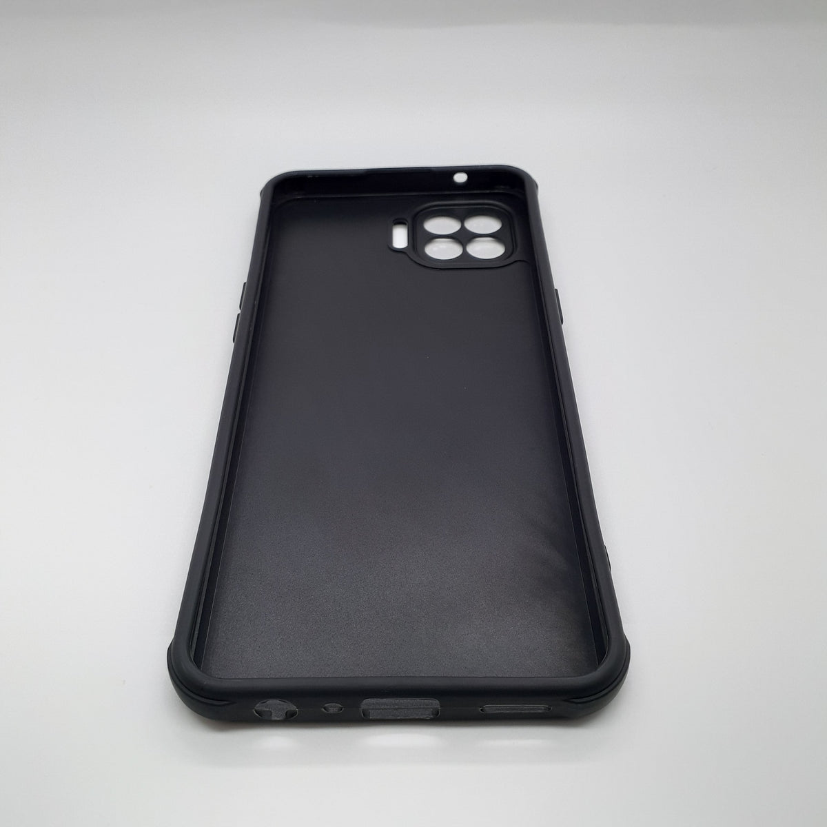 OPPO F17 Pro Carbon Fiber texture Hard Rubber armour back cover shock-porof case