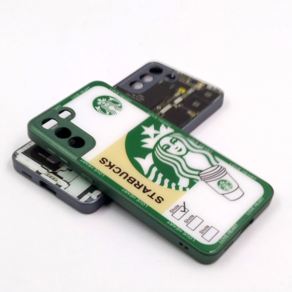 Samsung S21 Plus pack of 2 Glass Back Covers Stabucks and Circuit Design