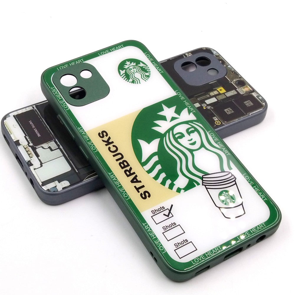 Samsung A03 pack of 2 Glass Back Covers Stabucks and Circuit Design