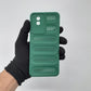 Vivo Y02 Heat Dissipation Design Strong TPU Material Slim Phone Case Carbon Fiber Brushed Anti-scratch TPU Back Cover