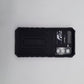 Samsung S21 FE Heavy Duty Shockproof Phone Case with Slide Camera Lens Protector Cover and Built-in Kickstand Ring Holder Black