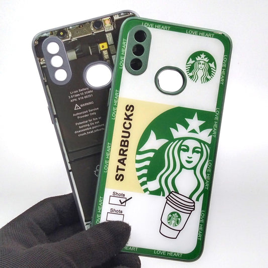 Samsung A10s pack of 2 Glass Back Covers Stabucks and Circuit Design