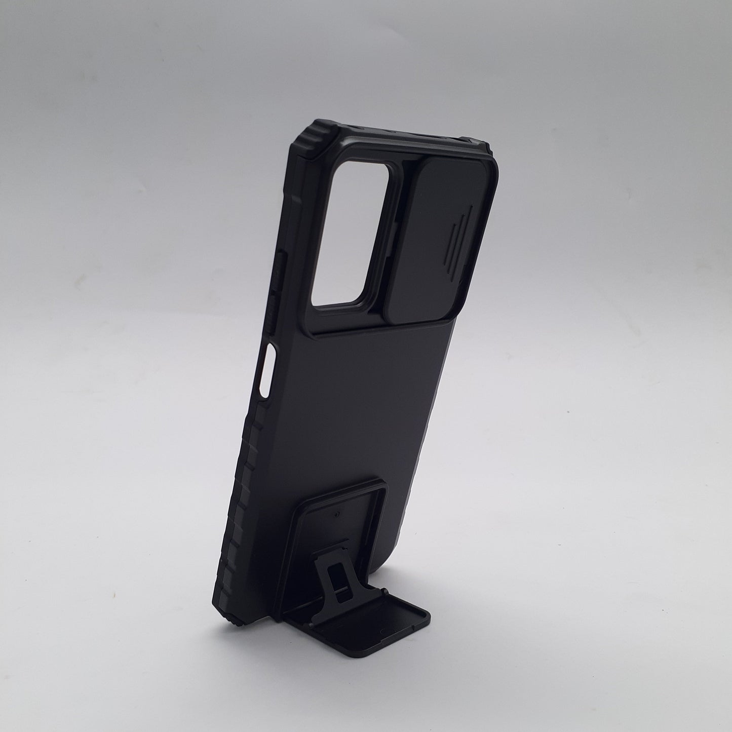 Redmi Note 11 Pro Heavy Duty Protective Phone Case with Camera Lens Slide Cover and Integrated Kickstand/Built-in Stand, Shockproof Military Grade Armor Cover