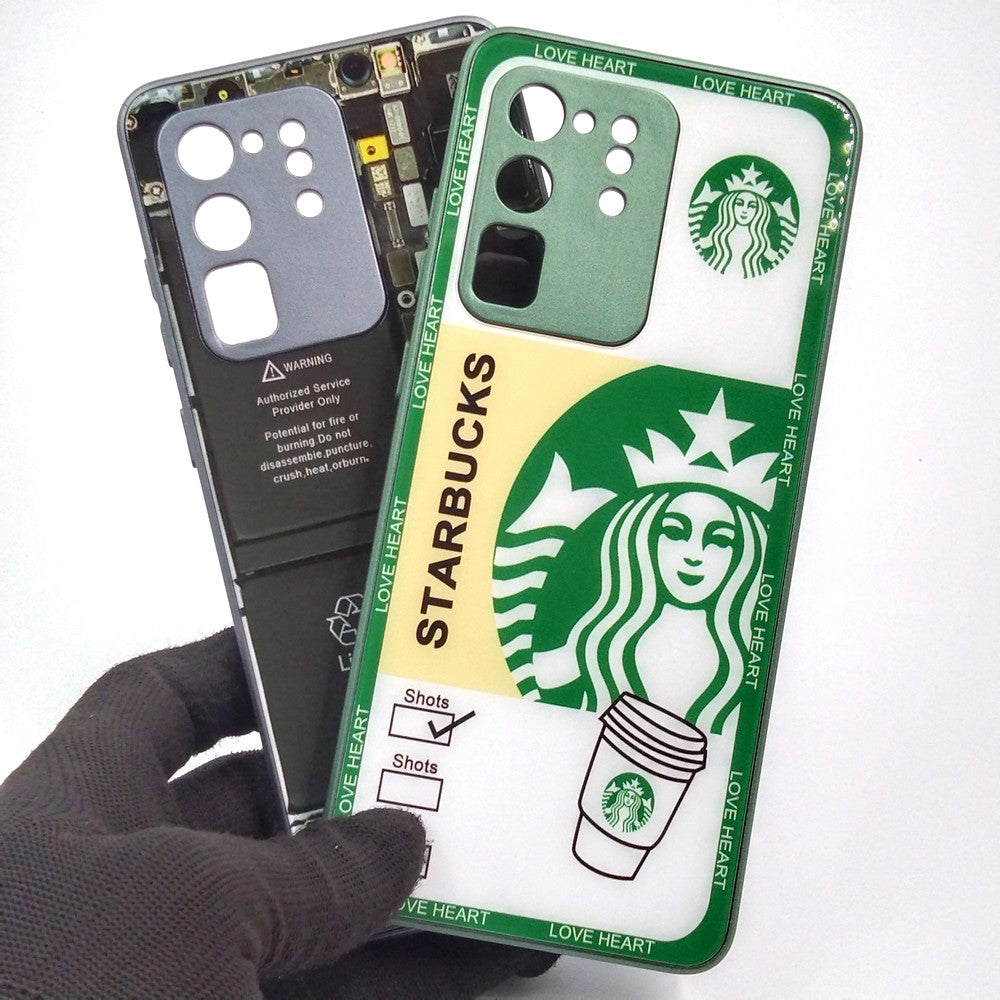 Samsung S20 Ultra pack of 2 Glass Back Covers Stabucks and Circuit Design