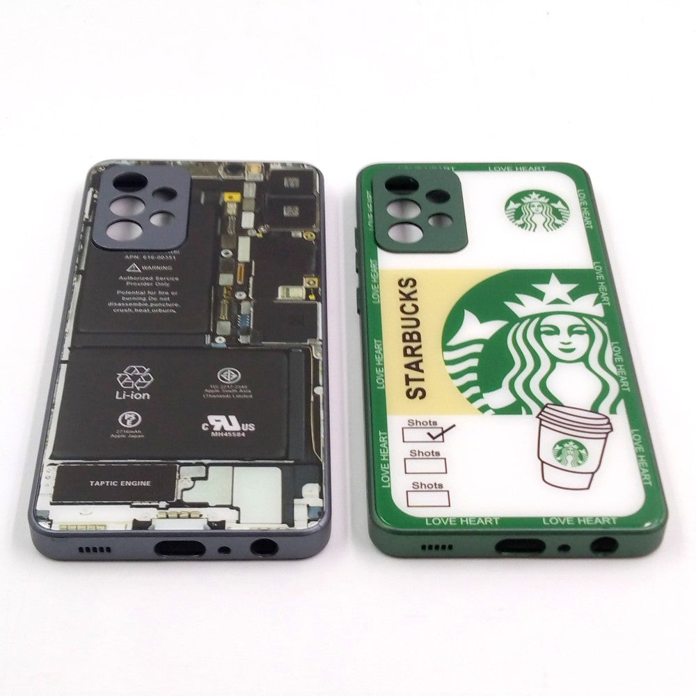 Samsung A72 pack of 2 Glass Back Covers Stabucks and Circuit Design
