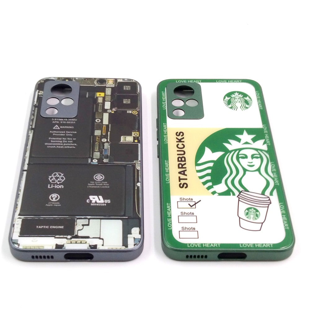 Vivo V21 pack of 2 Glass Back Covers Stabucks and Circuit Design
