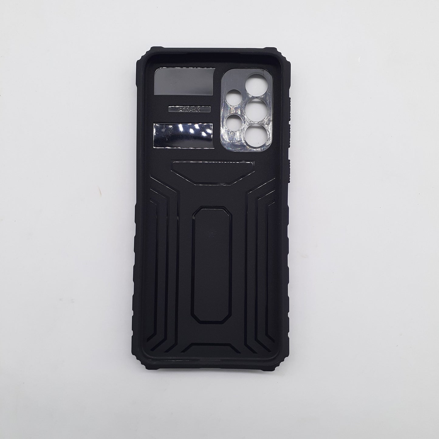 Samsung Galaxy A33 Heavy Duty Protective Case with Sliding Camera Cover and Integrated Kickstand for Hands-Free Viewing