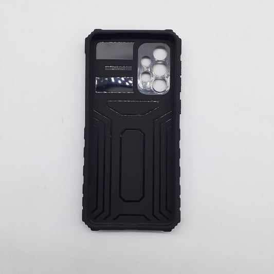 Samsung Galaxy A33 Heavy Duty Protective Case with Sliding Camera Cover and Integrated Kickstand for Hands-Free Viewing