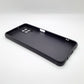 Samsung A12 Carbon Fiber texture Hard Rubber armour back cover shock-porof case