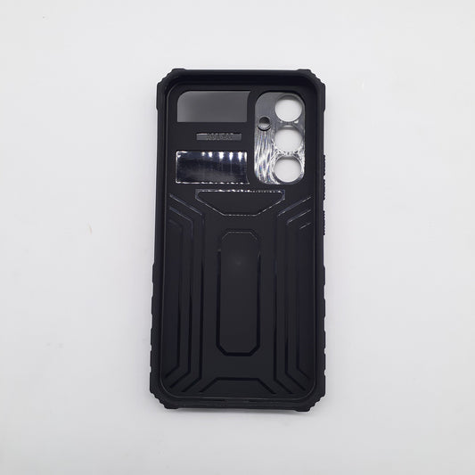 Samsung A54 5G Case with Slide Cover Camera Protector, Slim Hybrid Shockproof Rugged Cover with Built-in Kickstand, Black