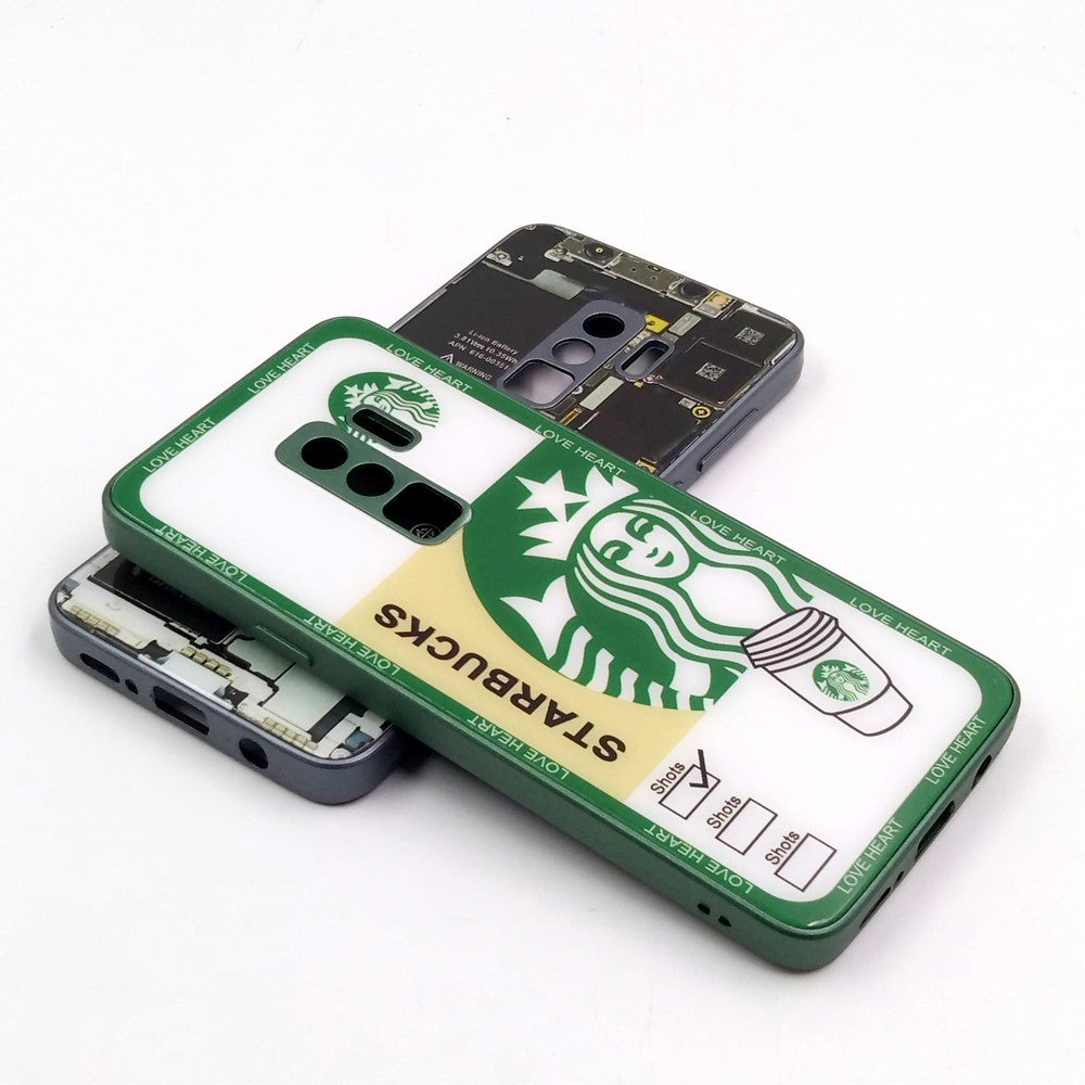 Samsung S9 Plus pack of 2 Glass Back Covers Stabucks and Circuit Design