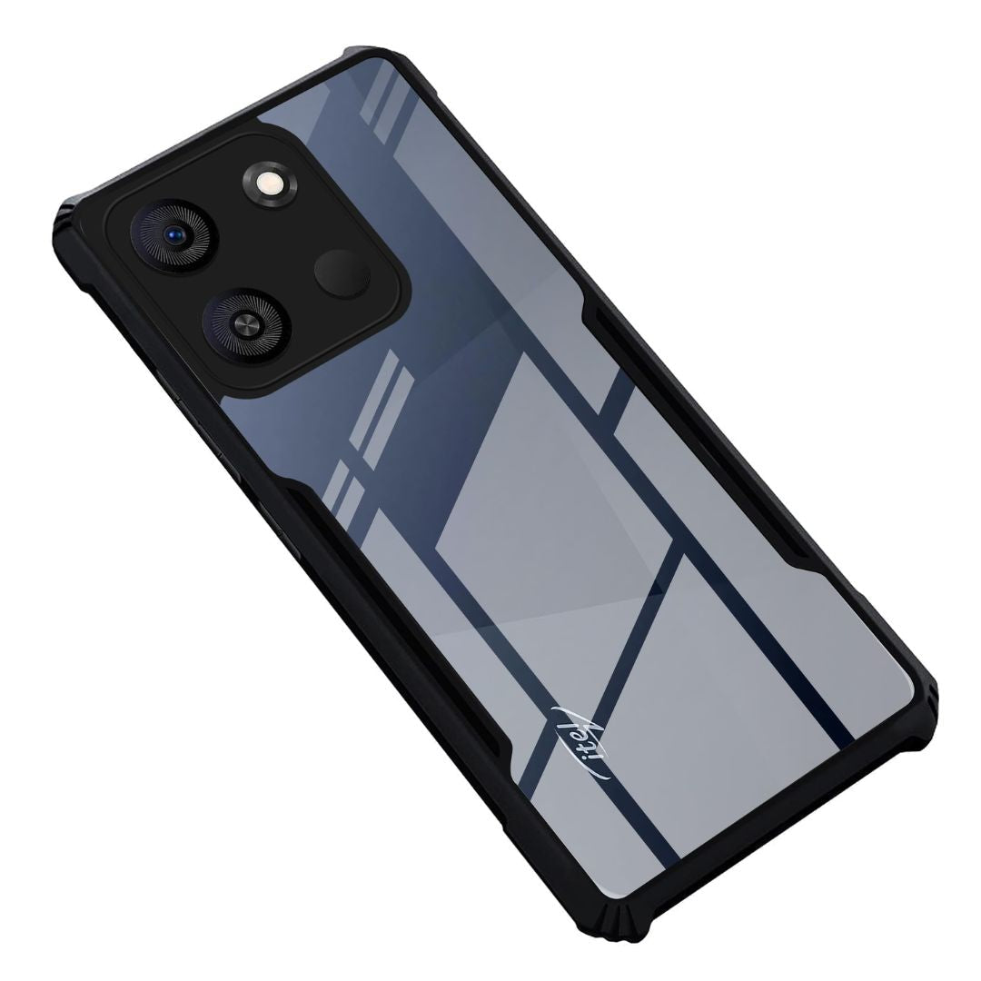 itel A05S case Matte Black Back Cover Soft Silicone TPU Bumper case