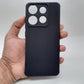 infinix Smart 7 Carbon Fiber texture Hard Rubber armour back cover shock-porof case