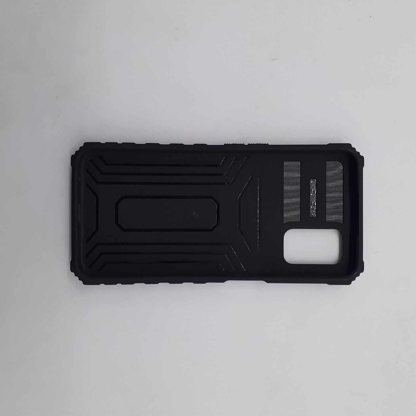 OPPO A92 Shockproof Case with Camera Slide Cover and Built-in Kickstand, Heavy Duty Protection, Anti-Scratch, Full Body Cover