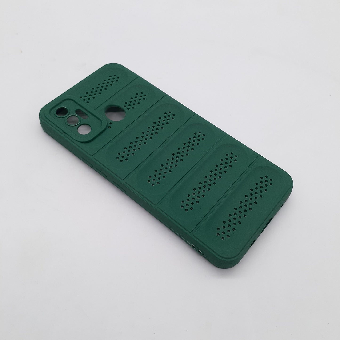 Tecno Spark 7 Heat Dissipation Design Strong TPU Material Phone Case Protective Cover Black