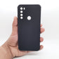 Redmi Note 8 Carbon Fiber texture Hard Rubber armour back cover shock-porof case