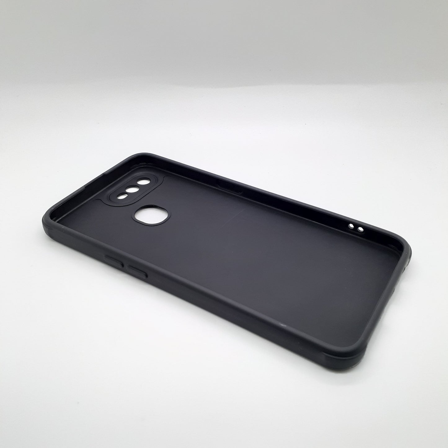 OPPO A5s Carbon Fiber texture Hard Rubber armour back cover shock-porof case